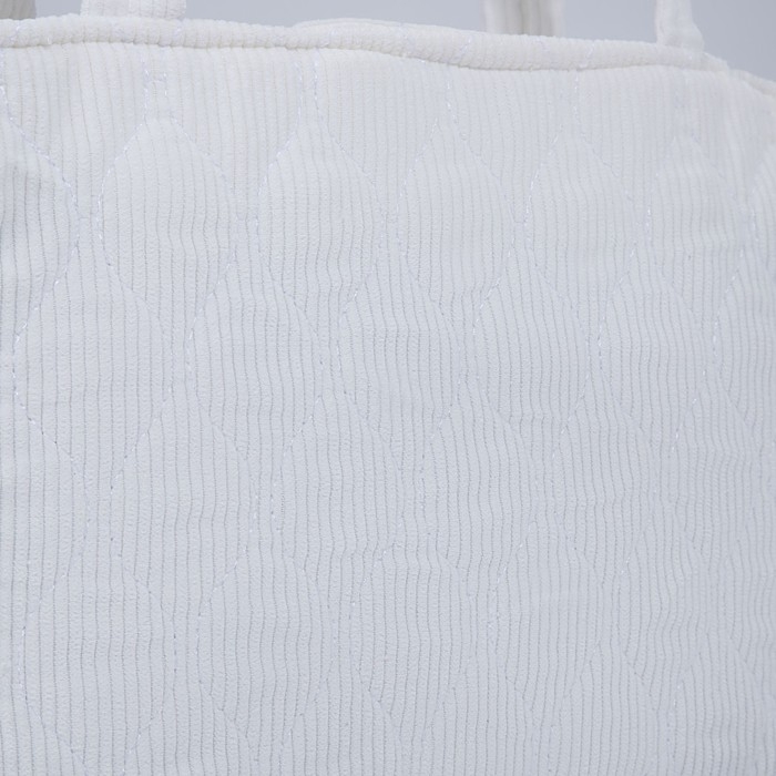 Сумка-тоут на молнии, цвет белый