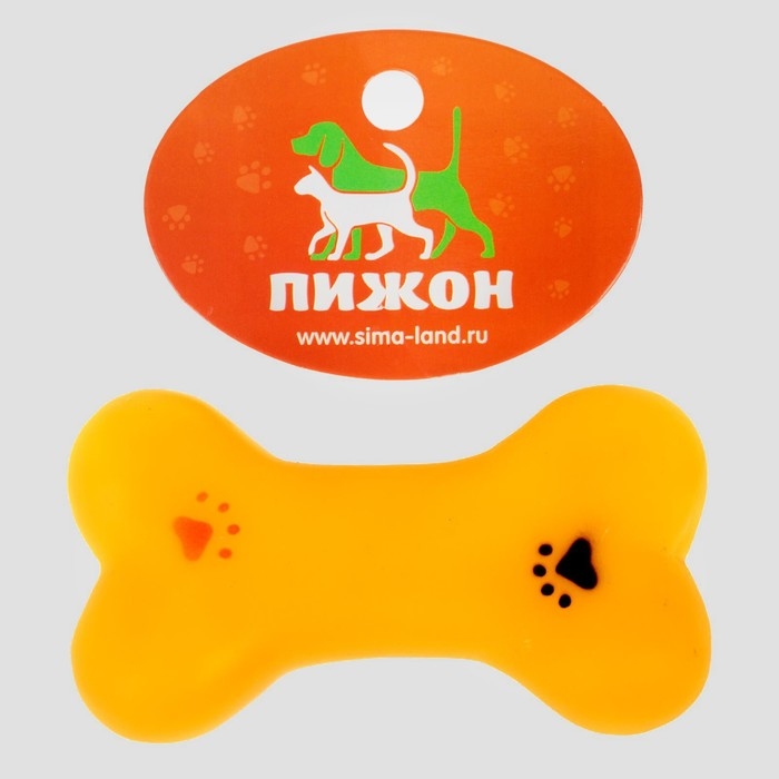 Игрушка пищащая малая  Игрушка пищащая малая "Косточка с лапками" для собак, 8,5 см