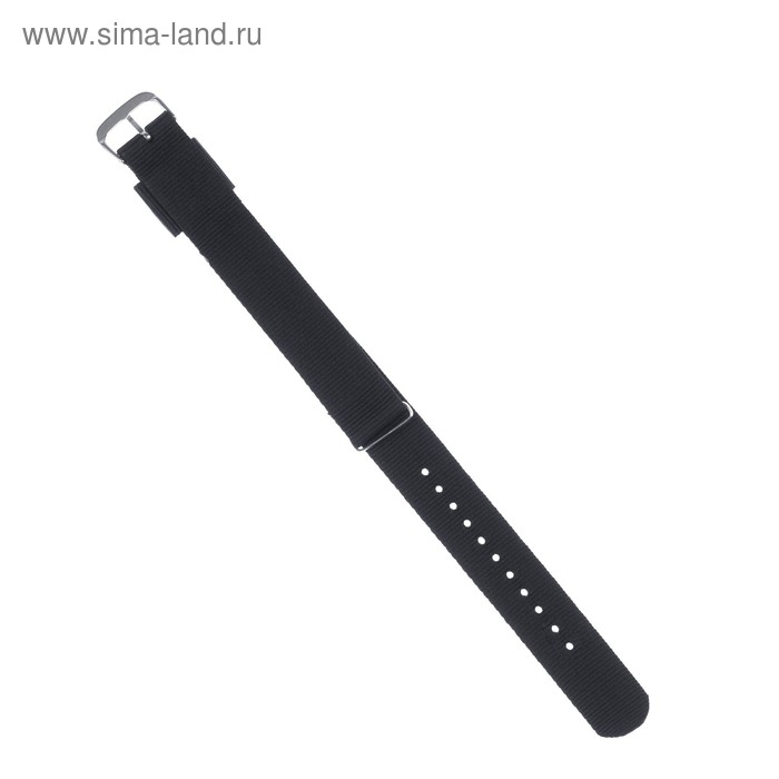 Ремешок для часов 20 мм, текстиль, чёрный Ремешок для часов 20 мм, текстиль, чёрный