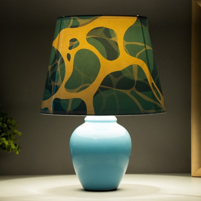Настольная лампа  Настольная лампа "Морская волна" Е14 15Вт голубой RISALUX