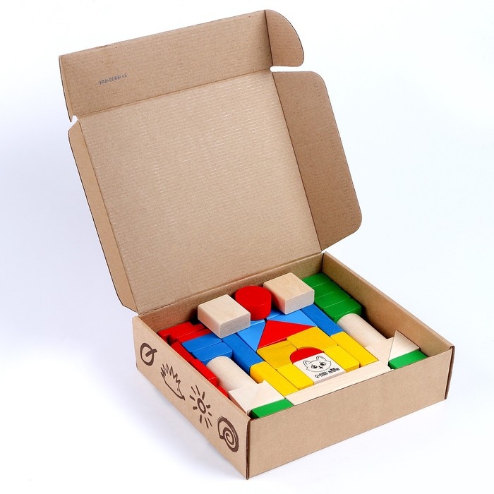 Конструктор «Строим вместе», 43 детали Конструктор «Строим вместе», 43 детали