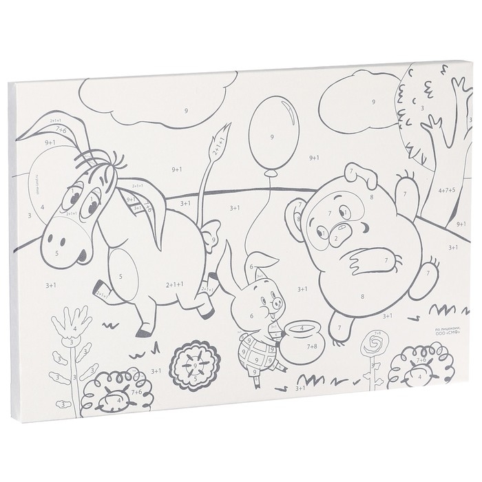 Картина по номерам для детей, 20х30 см, Винни-пух Картина по номерам для детей, 20х30 см, Винни-пух