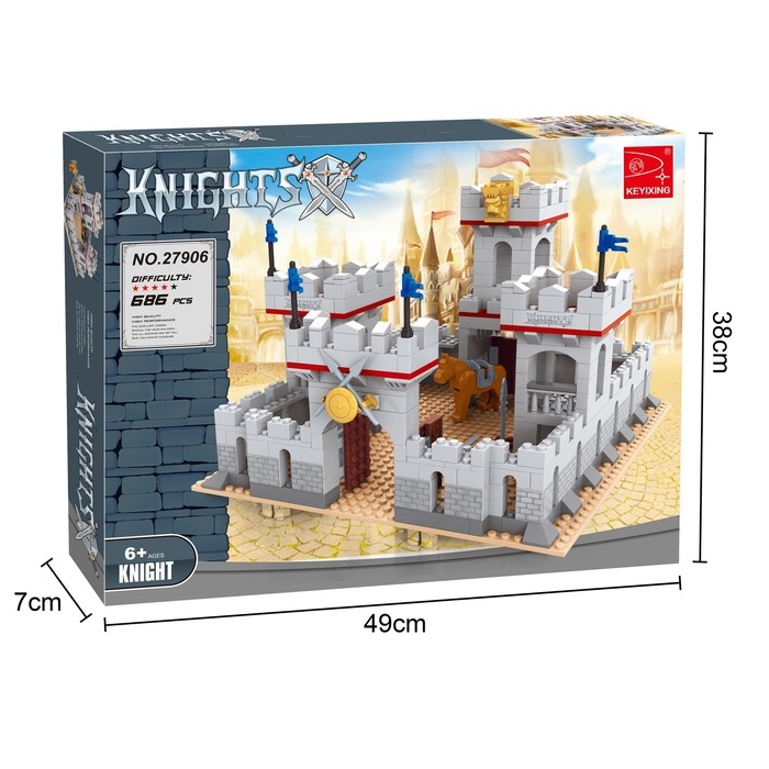 Конструктор Рыцари «Серая Башня», 703 детали Конструктор Рыцари «Серая Башня», 703 детали