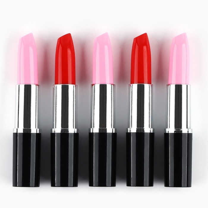 Ручка шариковая прикол синяя паста 1.0 мм «Помада» МИКС Ручка шариковая прикол синяя паста 1.0 мм «Помада» МИКС