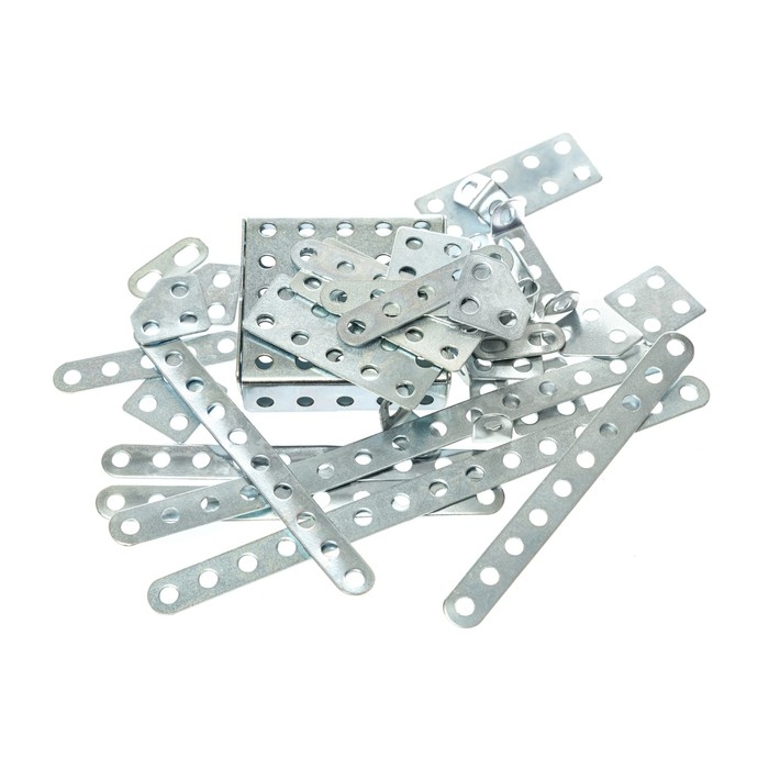 Конструктор металлический №6 для уроков труда, 80 деталей Конструктор металлический №6 для уроков труда, 80 деталей