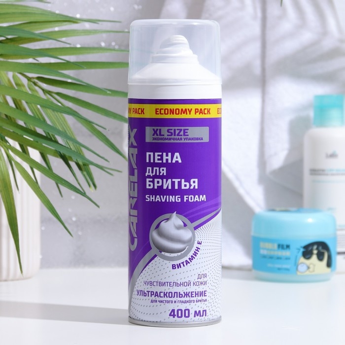 Пена для бритья Carelax для чувствительной кожи, 400 мл Пена для бритья Carelax для чувствительной кожи, 400 мл