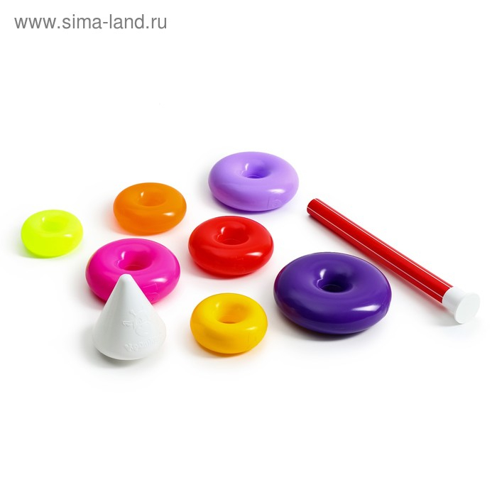 Пирамидка 7 колец с конусом № 2 Пирамидка 7 колец с конусом № 2