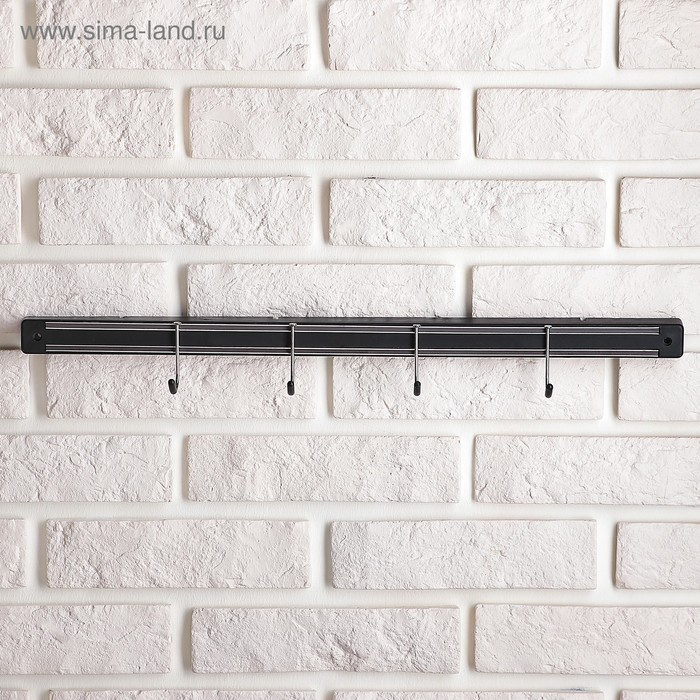 Держатель для ножей магнитный Доляна «Линия», с крючками, 51 см