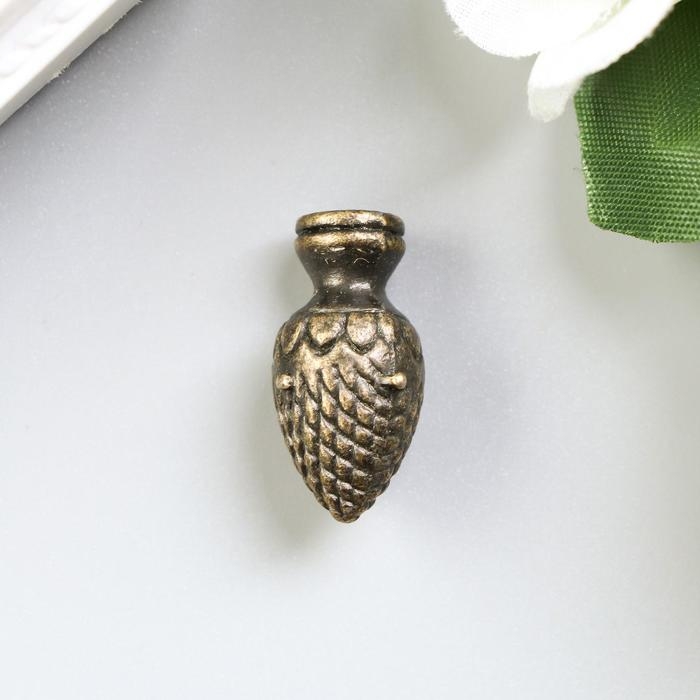 Ручка для шкатулки металл Ручка для шкатулки металл "Шишечка" бронза набор 3 шт 883 1,2х2,4 см