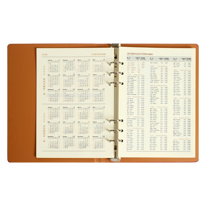 Органайзер на кольцах  Органайзер на кольцах "Престиж" А5, 92 листа в линейку, обложка кожзам, МИКС