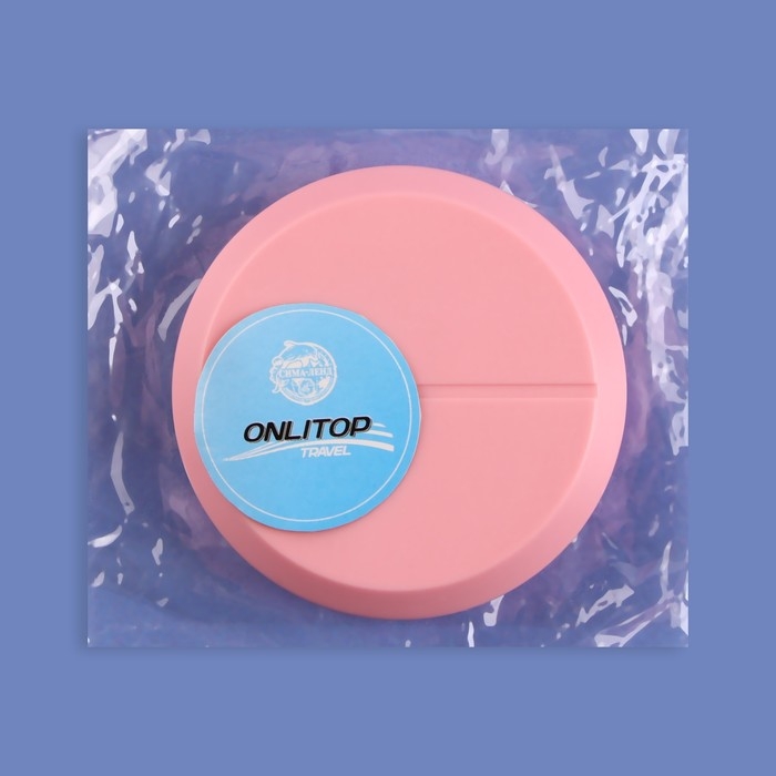 Таблетница с таблеторезкой, d = 7 × 2,3 см, 1 секция, цвет МИКС Таблетница с таблеторезкой, d = 7 × 2,3 см, 1 секция, цвет МИКС