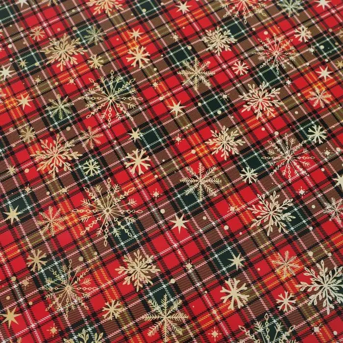 Упаковочная бумага на новый год «Новогодний принт», 70 х 100 см, глянцевая