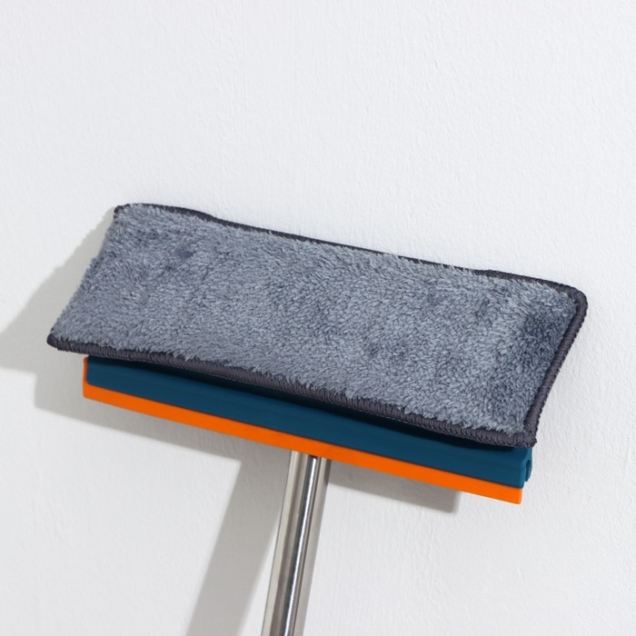 Щётка для окон Raccoon «Карманы», стальная ручка 86 см, насадка из микрофибры 24,5×8 см Щётка для окон Raccoon «Карманы», стальная ручка 86 см, насадка из микрофибры 24,5×8 см