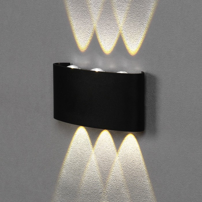 Светильник фасадный «Полусфера», FSD-069, 6 Вт, 4000К, 3 луча, IP65, 220 В, пластик, черный 100842 Светильник фасадный «Полусфера», FSD-069, 6 Вт, 4000К, 3 луча, IP65, 220 В, пластик, черный 100842