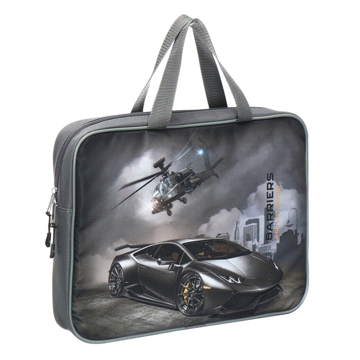 Папка с ручками текстильная А4, 370 х 280 х 60 мм, Stavia Папка с ручками текстильная А4, 370 х 280 х 60 мм, Stavia "Авто"