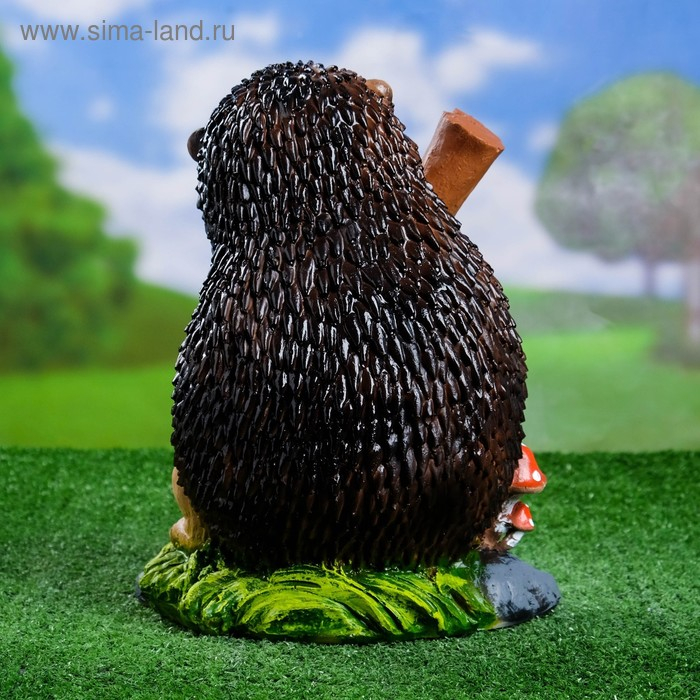 Садовая фигура  Садовая фигура "Ёж с лопатой" 22х22х31см