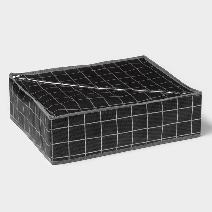 Органайзер для хранения белья Доляна «Кло», 24 ячейки, 38×30×12 см, цвет чёрный Органайзер для хранения белья Доляна «Кло», 24 ячейки, 38×30×12 см, цвет чёрный