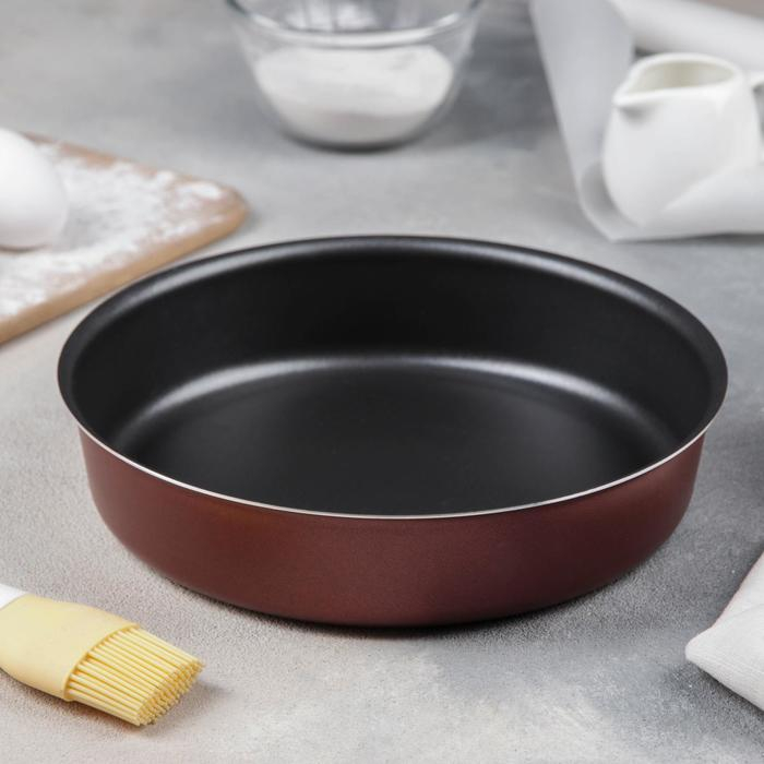 Форма для торта «Забава», 1,6 л, d=22 см, антипригарное покрытие, цвет бордовый Форма для торта «Забава», 1,6 л, d=22 см, антипригарное покрытие, цвет бордовый