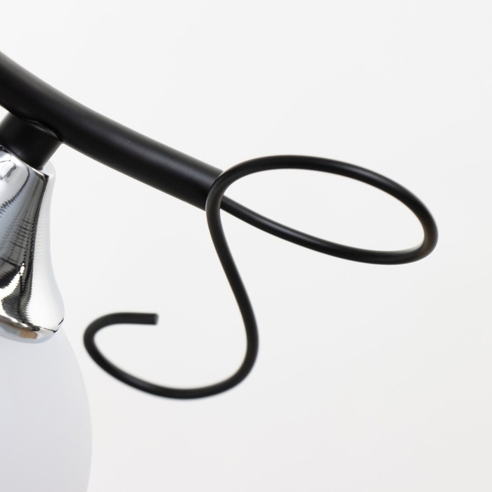 Люстра Люстра "Милава" 5хЕ27 40Вт чёрно-хромовый 62х62х27 см BayerLux