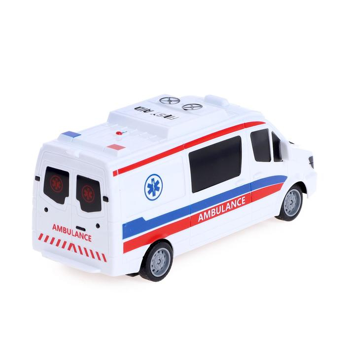 Машина радиоуправляемая «Скорая помощь», работает от батареек Машина радиоуправляемая «Скорая помощь», работает от батареек