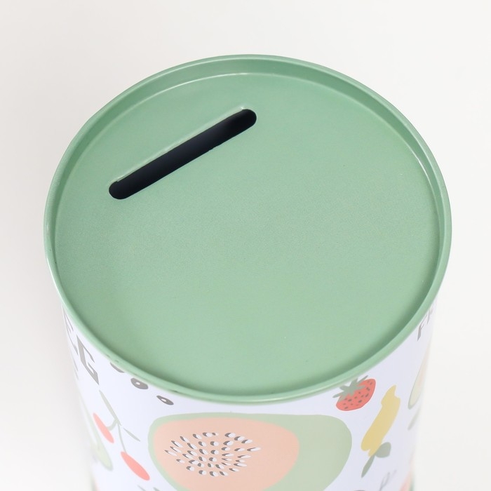 Копилка металл банка Копилка металл банка "Фрукты и овощи" МИКС 8,3х8,3х12,7 см