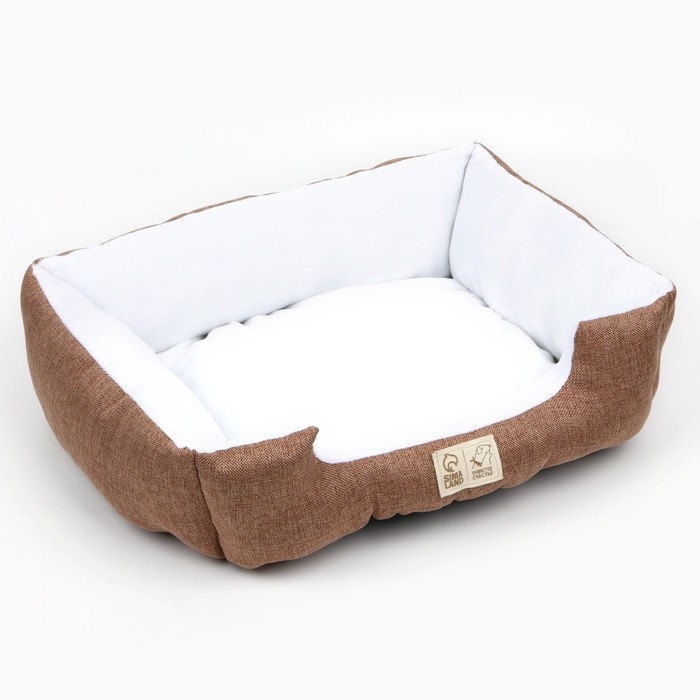Лежанка для кошек и собак коричневая, 45х35х11 см Лежанка для кошек и собак коричневая, 45х35х11 см