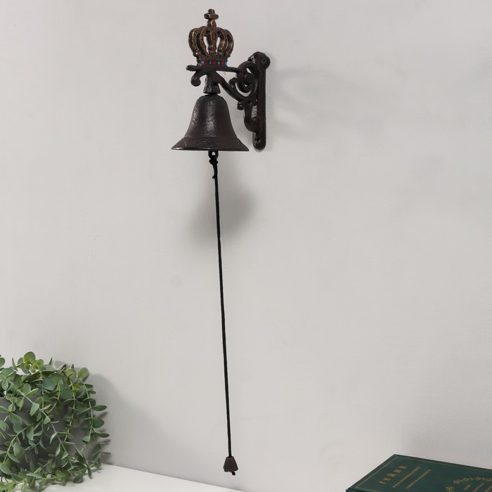 Колокол сувенирный чугун  Колокол сувенирный чугун "Коронация" 20,5х16х11 см