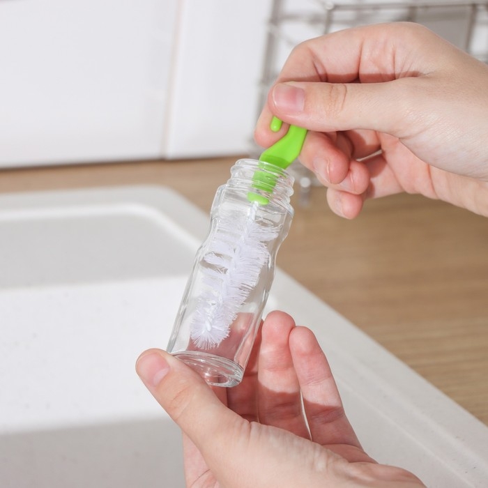 Набор ёршиков для посуды Доляна, 2 шт: 25×6 см, 12×2 см, цвет МИКС Набор ёршиков для посуды Доляна, 2 шт: 25×6 см, 12×2 см, цвет МИКС