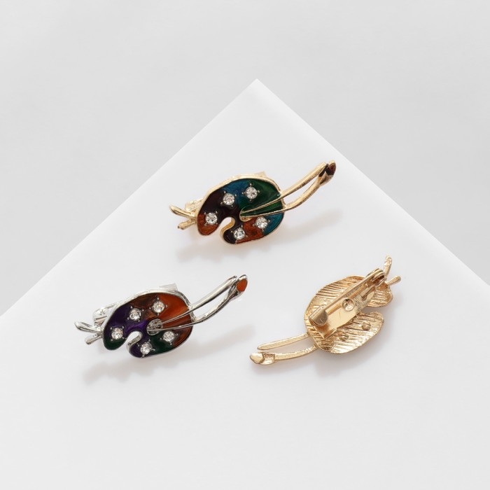 Брошь «Краски» художника, цвет МИКС (неделимая фасовка 12 шт., цена за шт.) Брошь «Краски» художника, цвет МИКС (неделимая фасовка 12 шт., цена за шт.)