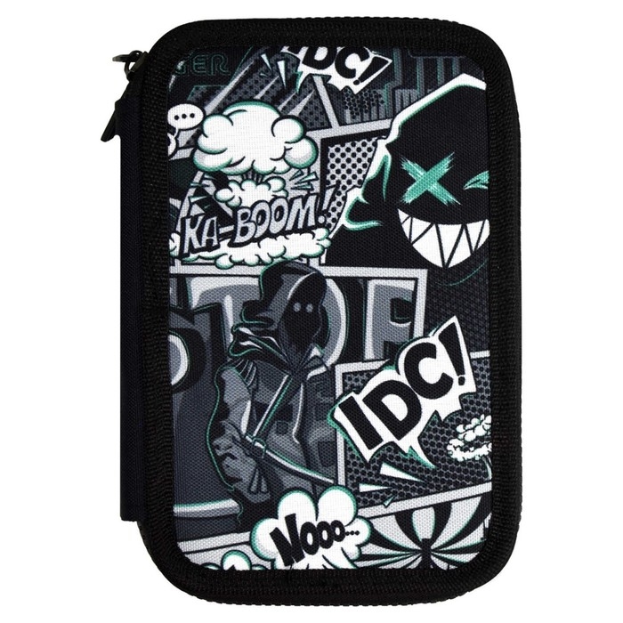 Пенал 2 секции 123*198 ткань Феникс Пенал 2 секции 123*198 ткань Феникс "Бунтарский дух" мал черн 65683