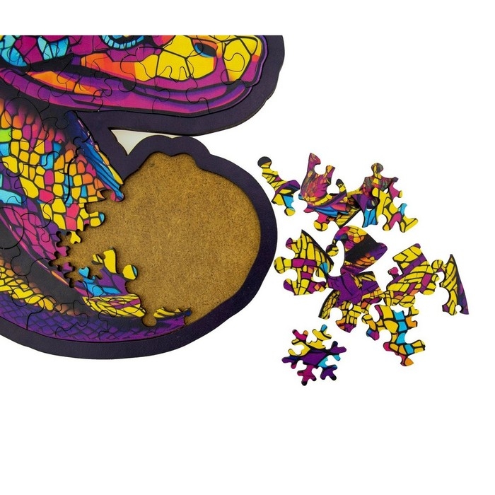 Пазл-вкладыш «Анаконда» на подложке, 52 дет. Пазл-вкладыш «Анаконда» на подложке, 52 дет.