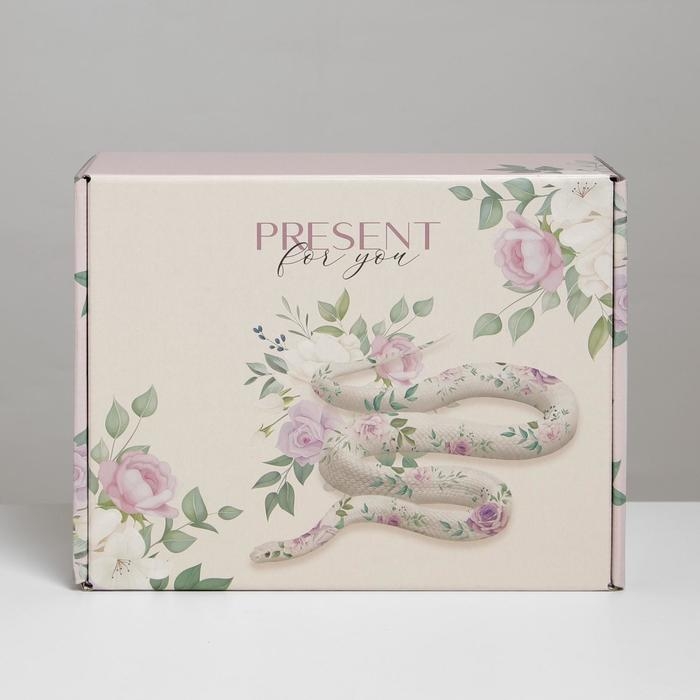 Коробка подарочная складная, упаковка, «Змея», 27 х 21 х 9 см Коробка подарочная складная, упаковка, «Змея», 27 х 21 х 9 см