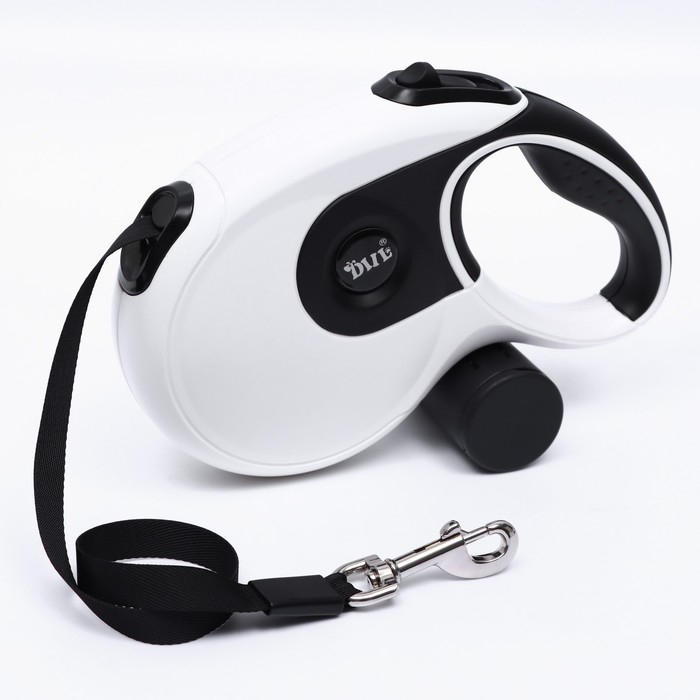 Рулетка DIIL, 8 м, до 50 кг, лента, прорезиненная ручка, белая с чёрным Рулетка DIIL, 8 м, до 50 кг, лента, прорезиненная ручка, белая с чёрным