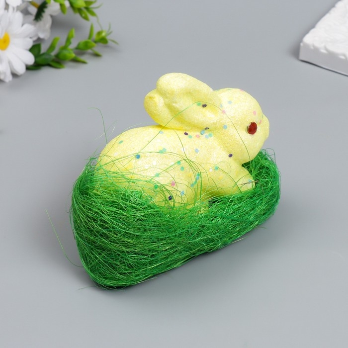 Декор Декор "Кролик - конфетти, в травке с морковками" набор 4 шт МИКС 13 см