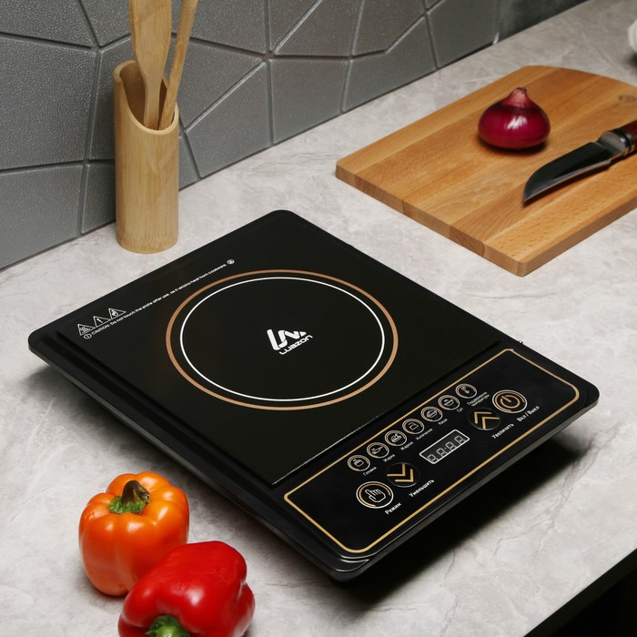 Плитка электрическая Luazon LIP-001, индукционная, 1 конфорка, 2100 Вт, чёрная Плитка электрическая Luazon LIP-001, индукционная, 1 конфорка, 2100 Вт, чёрная