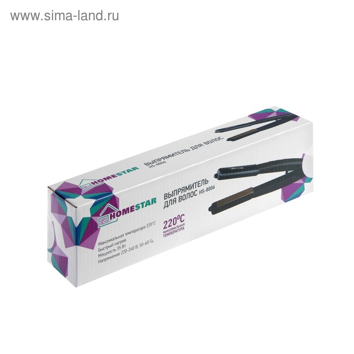 Выпрямитель HOMESTAR HS-8006, 35 Вт, алюминиевое покрытие, 220°С, черный