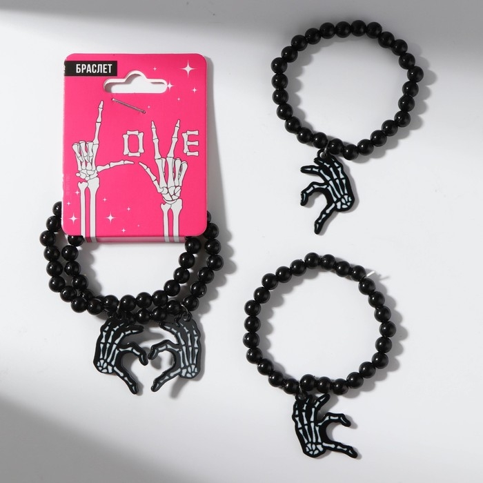 Браслет на Хэллоуин  Браслет на Хэллоуин "Love", 7 х 5 см