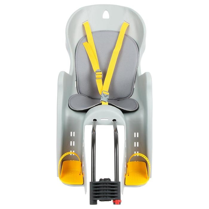 Велокресло заднее BQ-7A, крепление на раму, цвет серый Велокресло заднее BQ-7A, крепление на раму, цвет серый