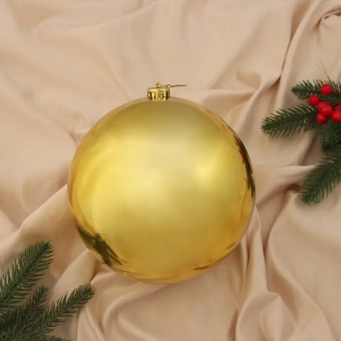 Шар пластик d-20 см Шар пластик d-20 см "Гигант классика" золото