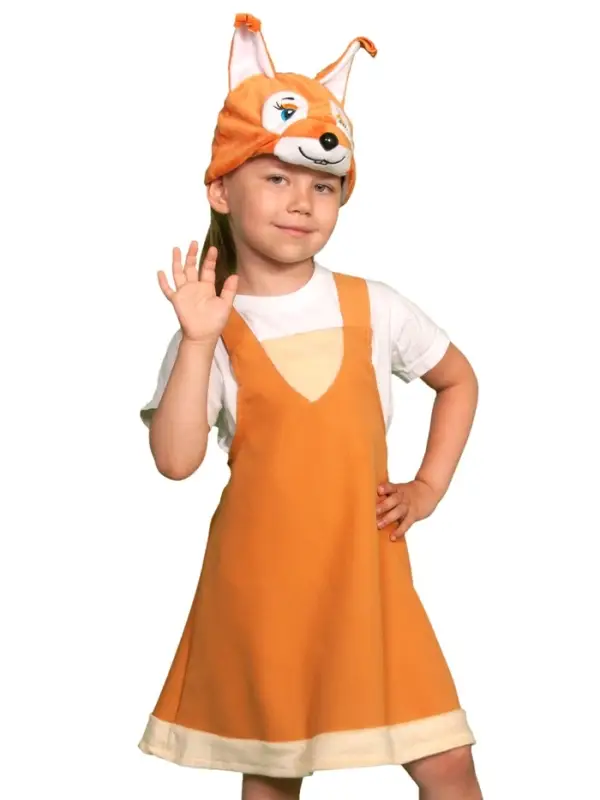 Карнавальный костюм "Белочка" ткань-плюш, 3-6 лет, рост 98-116 см