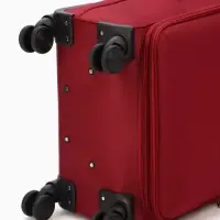 Чемодан на колёсах TEXTURA, кодовый замок, с увеличением, 47&times;30&times;78 см, 28", красный