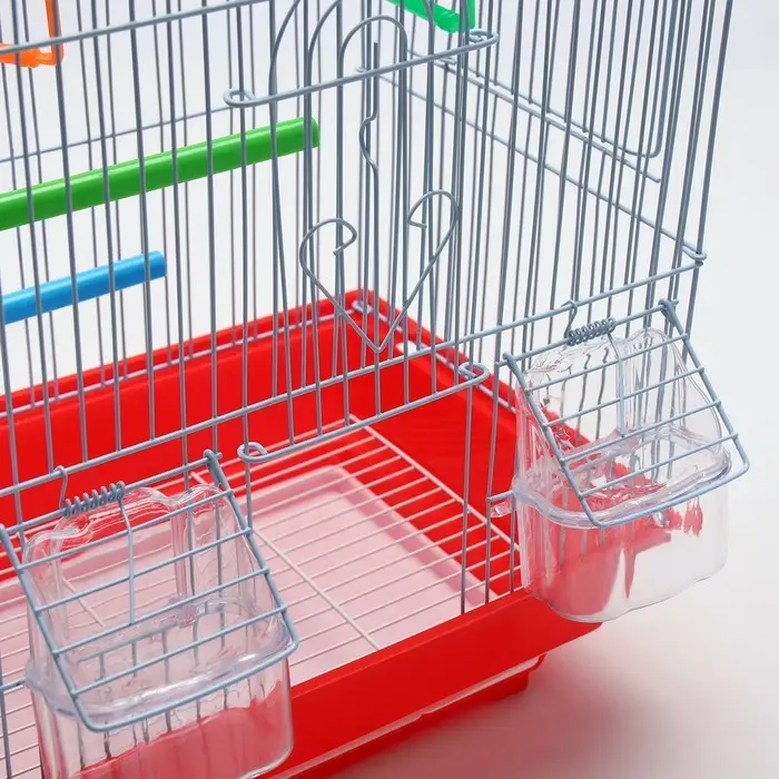 Клетка для птиц укомплектованная Bd-1/2q, 30 х 23 х 39 см, красная Клетка для птиц укомплектованная Bd-1/2q, 30 х 23 х 39 см, красная