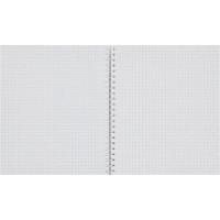 Тетрадь общая Attache,96л,клет,А5,мет.греб,обл.лак.карт