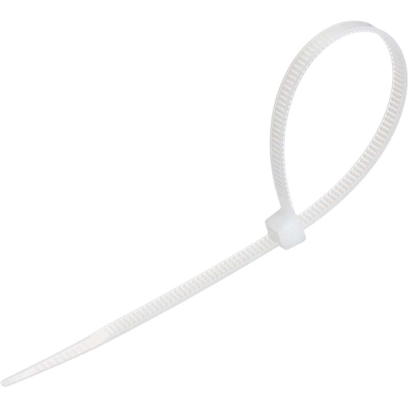 Стяжка (хомут) 200 мм x 4,5 мм,Bigtech BT-CT-200-45-W,нейлон,бел,100 шт/уп