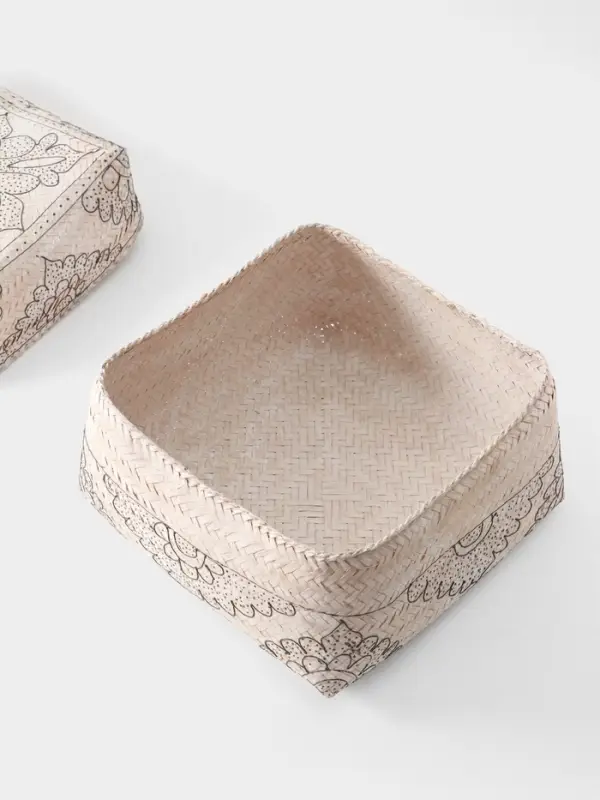 Корзинка плетёная &laquo;Бонтанг&raquo;, 30&times;30&times;18.5 см, бамбук, светлая