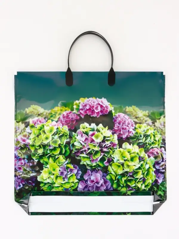 Пакет подарочный &laquo;Веранда&raquo;, полиэтиленовый с пластиковой ручкой, 37&times;34 см, 80 мкм