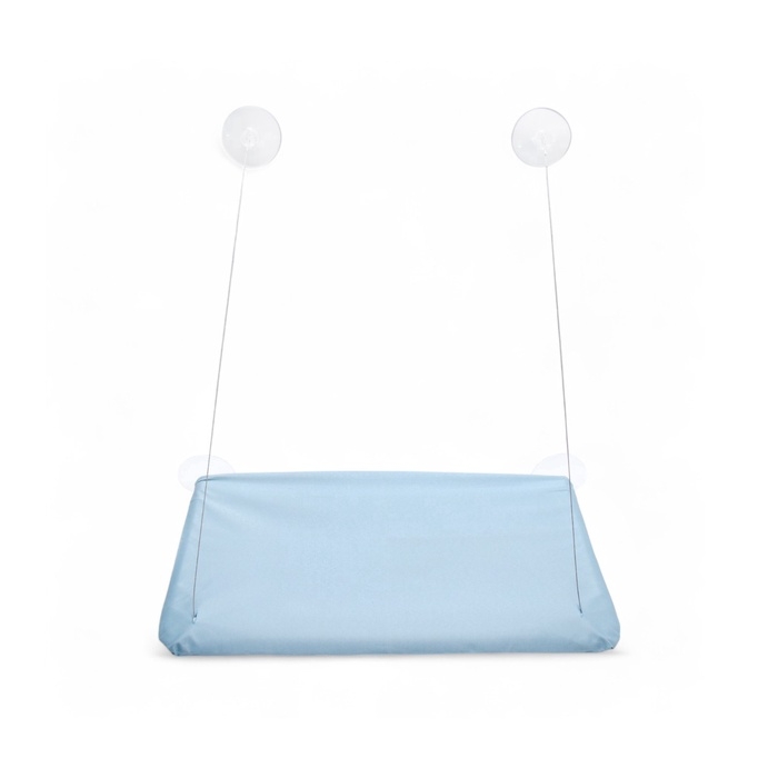 Гамак для кошки на окно, 45*30 см, вес до 5 кг, пакет, голубой Гамак для кошки на окно, 45*30 см, вес до 5 кг, пакет, голубой