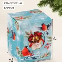 Бонбоньерка &laquo;Снегири&raquo;, 6.2&times;7&times;6.2 см