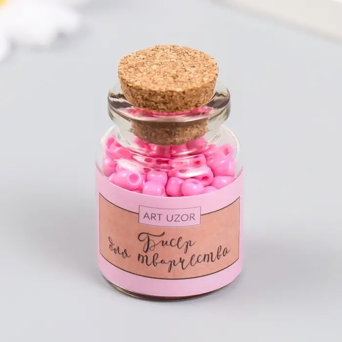 Бисер круглый 6/0 в бутылочке «Розовый коралл», 20 г Бисер круглый 6/0 в бутылочке «Розовый коралл», 20 г