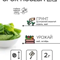 Семена шпинат &laquo;Жирнолистный&raquo;, 3 г, &laquo;Рецепты дедушки Никиты&raquo;